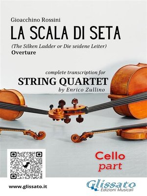 cover image of Cello part of "La scala di seta" for String Quartet